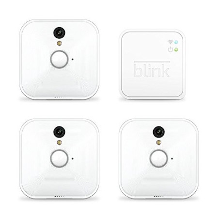 Sistema di telecamere per sicurezza domestica Blink (1a Generazione), per interni, rilevatore di movimento, video HD, batterie c
