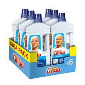 Mastro Lindo Detersivo Bagno Superfici Delicate, Maxi Formato 6 Pezzi da 950 ml, 5.7 L