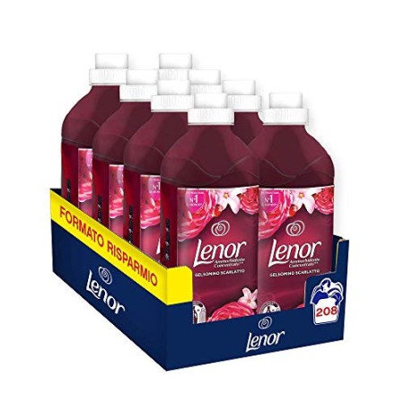 Lenor Ammorbidente Gelsomino Scarlatto 208 Lavaggi, Maxi Formato 8 x 26 Lavaggi