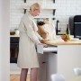 Relaxdays Portaposate, Ste da 2, Divisore per Posate da Cassetto, 5 Scomparti, Utensili Cucina, HLP 4x25x33 cm, Grigio