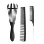 Set Pettine Shampoo/Doccia, Pennello Districante Pettine di codone Spazzole per Capelli cura del Cuoio Capelluto per Capelli Nat