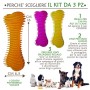 FarmTech Giochi per Cani Piccoli e Medi - Ossa Massaggia Gengive per Alitosi Cane e Pulizia Denti - Made in EU