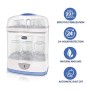 Chicco SterilNatural Sterilizzatore 2 in 1, Per 6 Biberon di 330 ml, Bianco