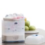 Chicco SterilNatural Sterilizzatore 2 in 1, Per 6 Biberon di 330 ml, Bianco