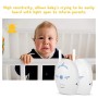 Bewinner Digital Audio Baby Monitor, 2.4 GHz Wireless Nanny Interfono Allarme Monitoraggio Audio bidirezionale, Plug And Play, 2
