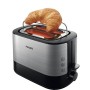 Philips Cucina Viva Collection Tostapane, 730 W, Acciaio Inossidabile, 2 Scomparti, Argento/Nero