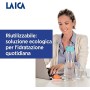 Laica Bottiglia Filtrante B01Aa Flow'N Go, Capacità: 1 litro, Filtrazione Istantanea, Tecnologia Fast Disk, 4 Filtri Inclusi