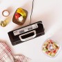 Laica Set da 2 Alimenti sottovuoto da 1L e 2L, Trasparente/Nero, 1 L : 19.4 x 20 x 12 cm Contenitore da 2 L : 19.4 x 20 x 8.5 cm