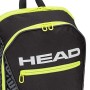 HEAD Core Backpack, Borsa per Racchetta Unisex Adulto, Black/Neon Yellow, One Size