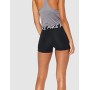 Nike PRO 3-inch, Pantaloncini Sportivi Donna, Nero Black/White 010), 44 (Taglia Produttore: Medium)