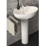 Ogomondo Lavandino Lavabo + Colonna Dark Sanitari Bagno  *** Pezzi 1 pz.