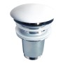 Piletta click clack in Ottone Cromato Cover Ceramica per Lavabo Lavandino Bagno  *** Pezzi 1 pz., Finitura Opaco