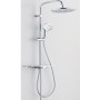 Colonna Doccia Attrezzata 008 Ottone Cromato 2 Funzioni Soffione Doccetta Tondo  *** Pezzi 2