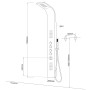 Colonna Doccia 004 Termostatica Acciaio Inox 4 Funzioni Getto A Cascata 2 Bocchette Idro Lombari L20xP44xH165 *** Finitura 1 pz.