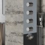 Colonna Doccia 004 Termostatica Acciaio Inox 4 Funzioni Getto A Cascata 2 Bocchette Idro Lombari L20xP44xH165 *** Finitura 1 pz.