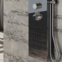 Colonna Doccia 004 Termostatica Acciaio Inox 4 Funzioni Getto A Cascata 2 Bocchette Idro Lombari L20xP44xH165 *** Finitura 1 pz.