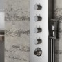 Colonna Doccia 004 Termostatica Acciaio Inox 4 Funzioni Getto A Cascata 2 Bocchette Idro Lombari L20xP44xH165 *** Finitura 1 pz.