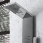 Colonna Doccia 002 4 Funzioni Acciaio Inox Getto A Cascata 2 Bocchette Idro Lombari L20xP44xH170 *** Finitura Cromo Lucido, CONF