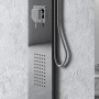 Colonna Doccia 002 4 Funzioni Acciaio Inox Getto A Cascata 2 Bocchette Idro Lombari L20xP44xH170 *** Finitura Cromo Lucido, CONF