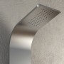 Colonna Doccia 001B 3 Funzioni Acciaio Inox 2 Bocchette Idro Lombari L20xP44xH140 *** Finitura 1 pz., CONFEZIONE Spazzolato