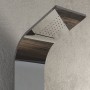 Colonna Doccia 001 4 Funzioni Acciaio Inox Getto A Cascata 2 Bocchette Idro Lombari L20xP44xH140 *** Finitura 1 pz., CONFEZIONE 