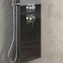 Colonna Doccia 001 4 Funzioni Acciaio Inox Getto A Cascata 2 Bocchette Idro Lombari L20xP44xH140 *** Finitura 1 pz., CONFEZIONE 
