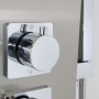 Colonna Doccia 001 4 Funzioni Acciaio Inox Getto A Cascata 2 Bocchette Idro Lombari L20xP44xH140 *** Finitura 1 pz., CONFEZIONE 