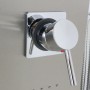 Colonna Doccia 001 4 Funzioni Acciaio Inox Getto A Cascata 2 Bocchette Idro Lombari L20xP44xH140 *** Finitura Cromo Lucido, CONF