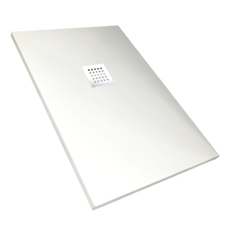 Piatto Doccia Mineral Marmo Resina Bianco Opaco h3,5cm P80-90 Varie Misure *** CONFEZIONE 1 pz., Misure L160 x P80 x H3,5 cm, Mi