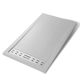 Piatto Doccia Mineral Marmo Resina Antiscivolo h4cm Varie Misure *** CONFEZIONE 1 pz., Misure Antracite, Misure L140 x P80 x H4 