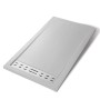 Piatto Doccia Mineral Marmo Resina Antiscivolo h4cm Varie Misure *** Colore Bianco, Misure 1 pz., Misure L140 x P80 x H4 cm