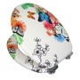 OGOMONDO Sedile Copri WC Universale Frizionato Fantasia MDF Chiusura Rallentata *** CONFEZIONE 1 pz., Fantasia Color Owl