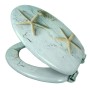 OGOMONDO Sedile Copri WC Universale Frizionato Fantasia MDF Chiusura Rallentata *** CONFEZIONE 1 pz., Fantasia Butterfly