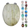 OGOMONDO Sedile Copri WC Universale Frizionato Fantasia MDF Chiusura Rallentata *** CONFEZIONE 1 pz., Fantasia Daily Dog