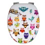 OGOMONDO Sedile Copri WC Universale Frizionato Fantasia MDF Chiusura Rallentata *** CONFEZIONE 1 pz., Fantasia Palms Beach