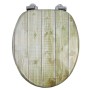 OGOMONDO Sedile Copri WC Universale Frizionato Fantasia MDF Chiusura Rallentata *** CONFEZIONE 1 pz., Fantasia Palms Beach