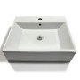Lavabo Da Appoggio Ceramica Bianco Lavandino Lavello Arredo 2 Misure *** CONFEZIONE 1 pz., Misure 53x41x15 cm