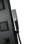 Ogomondo Colonna Doccia Night Nero Opaco 3 Getti Idro Lombari e Cascata  H140xL20 *** Finitura 1 pz.