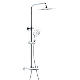 Colonna Doccia Attrezzata Mix Ottone Cromato 2 Funzioni  *** Finitura 1 pz.