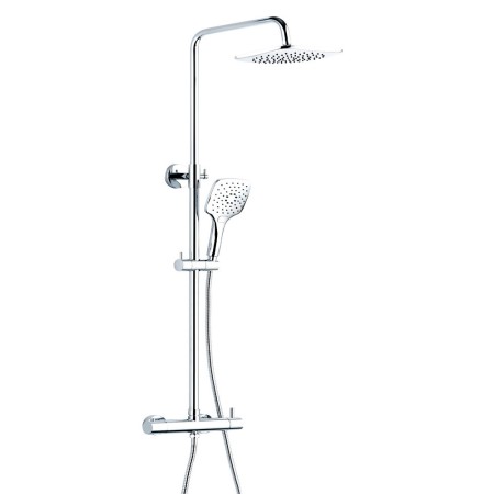 Colonna Doccia Attrezzata Mix Ottone Cromato 2 Funzioni  *** Finitura 1 pz.