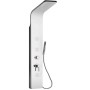 Colonna Doccia 007 Acciaio Inox 4 Funzioni Getto A Cascata 3 Bocchette Idro Lombari L20xP53xH150 *** Finitura 1 pz., CONFEZIONE 