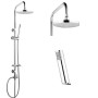 Colonna Doccia Attrezzata 025 Ottone Cromato Soffione Tondo Doccetta  *** Finitura Ottone, CONFEZIONE 1