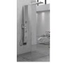Colonna Doccia 012 Acciaio Inox Spazzolato Walk-In Con Cristallo 3 Funzioni 3 Bocchette Idro Lombari *** Finitura 1 pz., CONFEZI