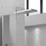 Colonna Doccia 012 Acciaio Inox Spazzolato Walk-In Con Cristallo 3 Funzioni 3 Bocchette Idro Lombari *** Finitura 1 pz., CONFEZI