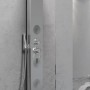 Colonna Doccia 012 Acciaio Inox Spazzolato Walk-In Con Cristallo 3 Funzioni 3 Bocchette Idro Lombari *** Finitura 1 pz., CONFEZI