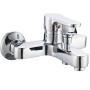 Miscelatore Esterno Vasca Con Deviatore Rubinetto Monocomando Cromato *** CONFEZIONE 3 pz.