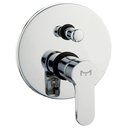 Miscelatore Doccia Ad Incasso Da Parete Con Deviatore Rubinetto Monocomando Cromato *** CONFEZIONE 3 pz.