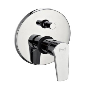 Miscelatore Doccia Ad Incasso Da Parete Con Deviatore Rubinetto Monocomando Cromato *** CONFEZIONE 2 pz.