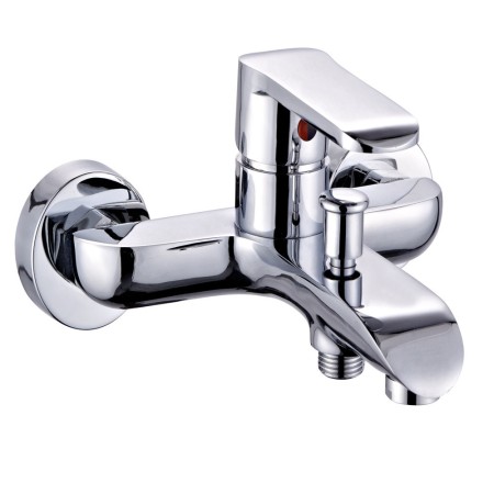 Miscelatore Esterno Vasca Con Deviatore Rubinetto Monocomando Cromato *** CONFEZIONE 3 pz.