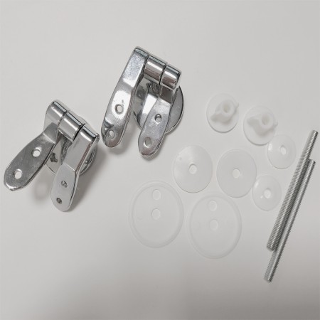 Cerniere Cromate Metallo Per Sedile Coprivaso Tavoletta WC Copriwater Supporti Agganci Staffe *** CONFEZIONE 10 pz.